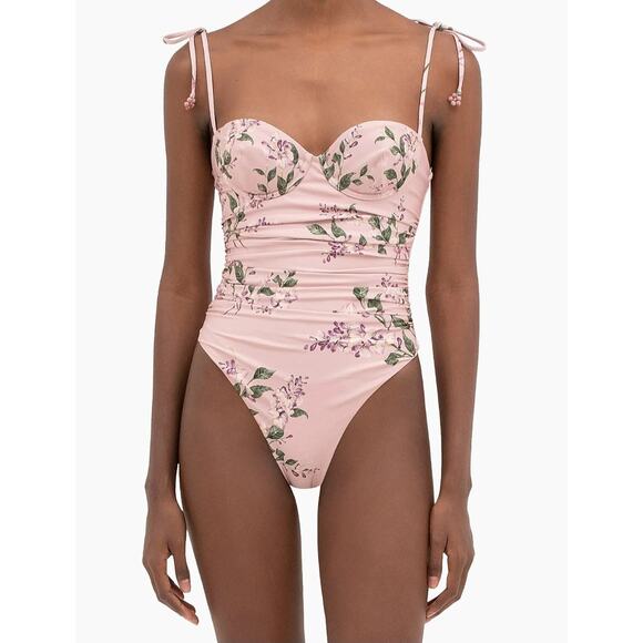 Agua Bendita Other - Agua by Agua Bendita Rabano Wisteria One-Piece Swimsuit Size Medium